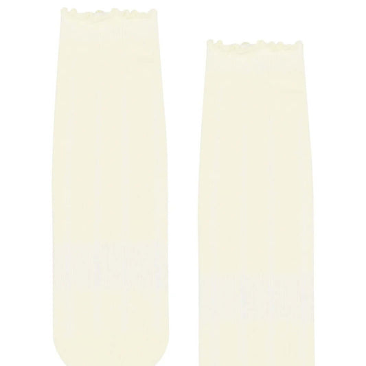 MoveActive Crew Anti-Rutsch-Socken – Buttercreme-Rüsche