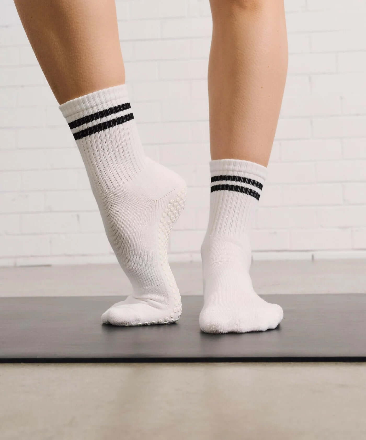 Crew Grip Socks - Sporty Stripe Ivory