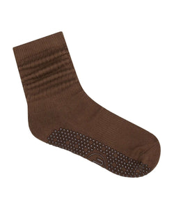 Scrunch Pilates Socks - Chocolate