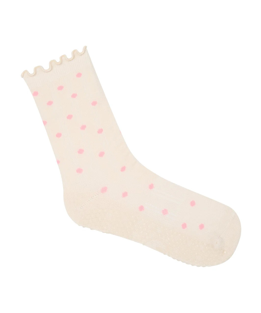 MoveActive Crew Non Slip Grip Socks - Sweetheart Spots