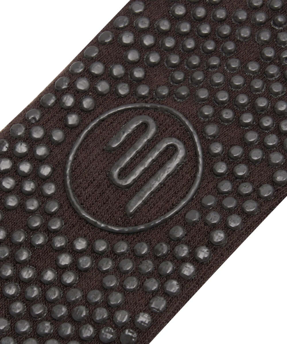 Crew Grip Socks - Pilates Club Chocolate