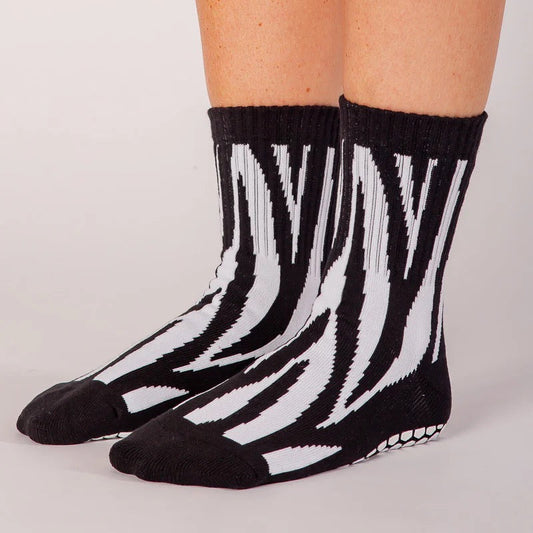 Crew Grip Socken - Zebrastreifen