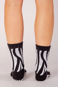 Crew Grip Socks - Zebra Stripes