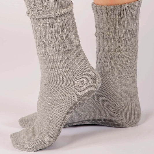 Scrunch Grip Socken - Grau