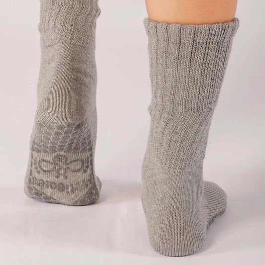 Scrunch Grip Socken - Grau