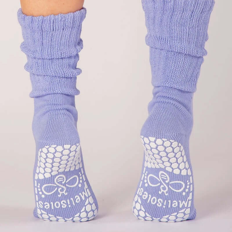 Scrunch Grip Socks - Lavender