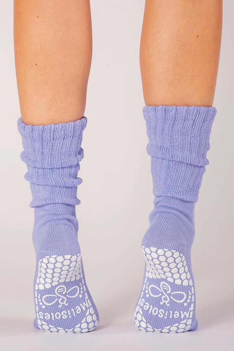 Scrunch Grip Socks - Lavender