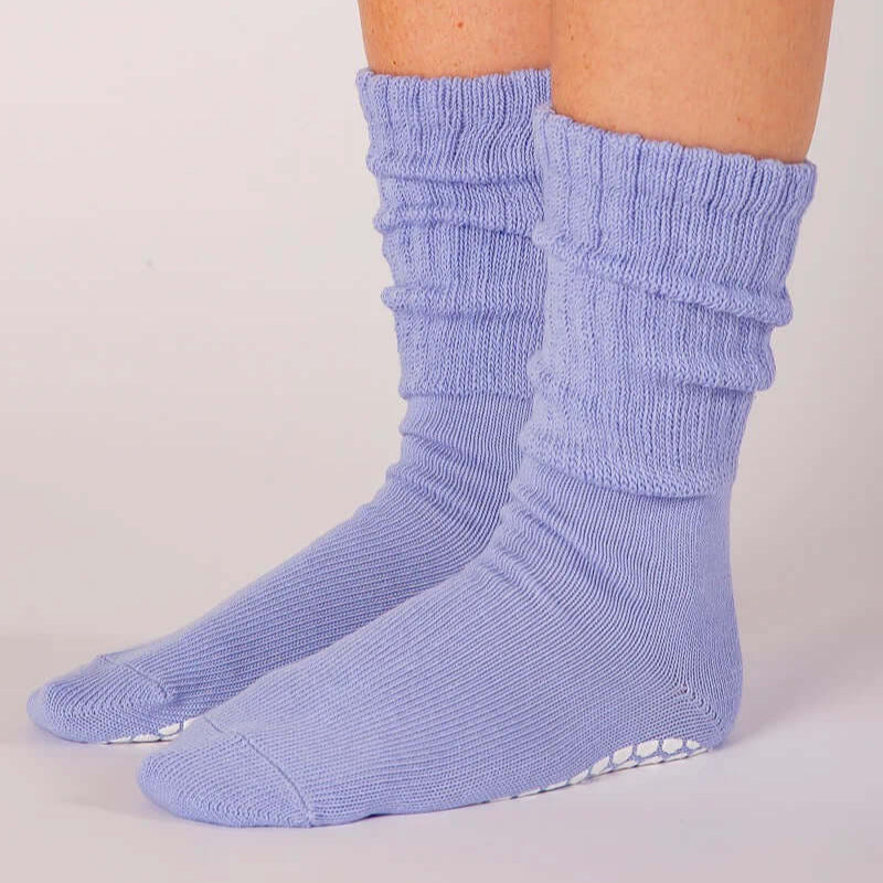 Scrunch Grip Socks - Lavender