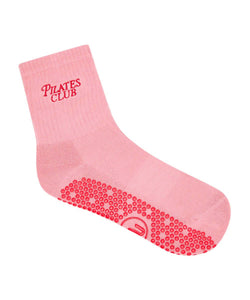 Crew Grip Socks - Pilates Club Rose