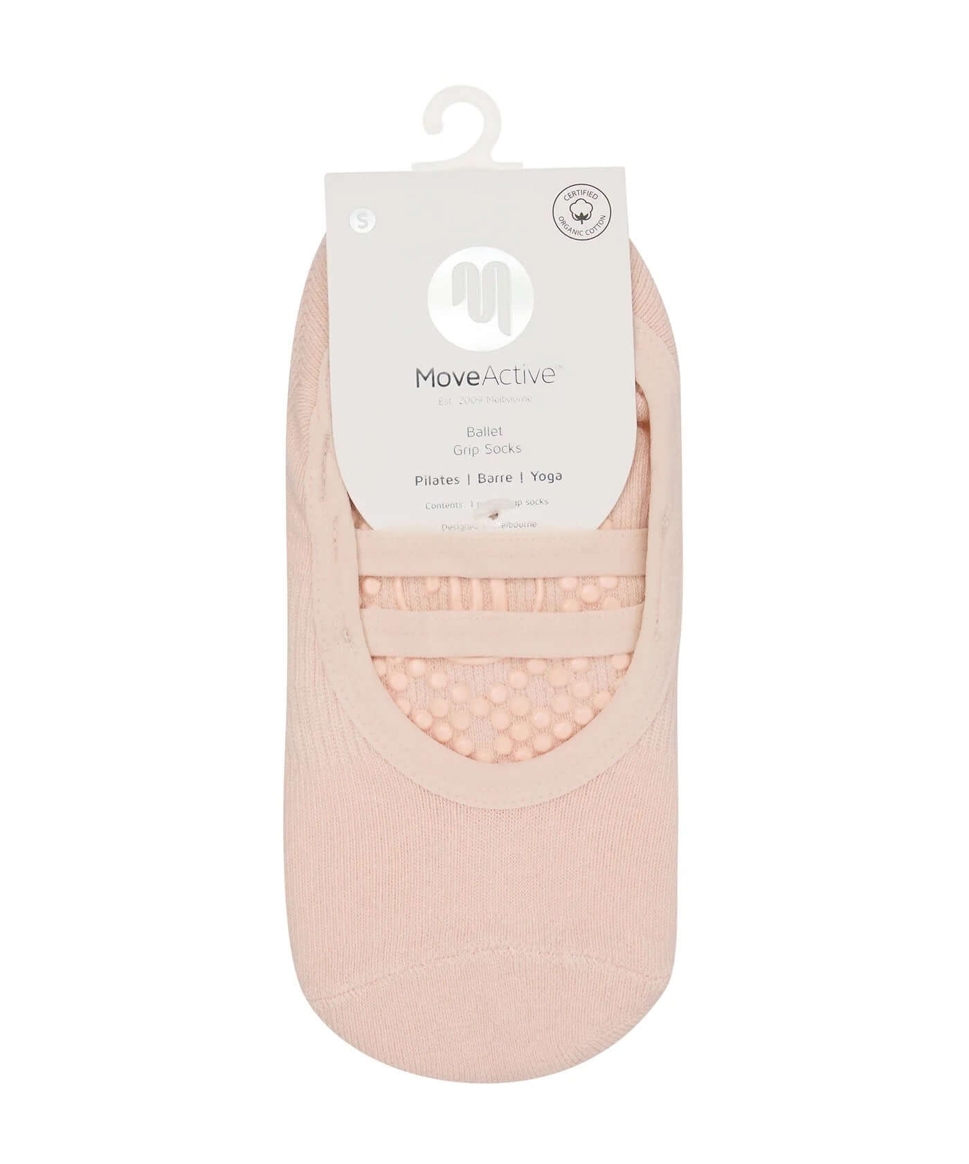 MoveActive Ballet Grip Socks - Soft Pink