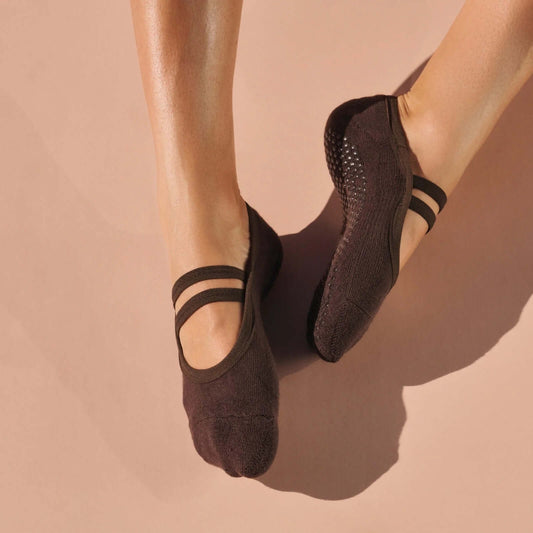 MoveActive Ballett-Grip-Socken – Schokolade 