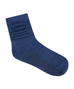 Scrunch Grip Socks - Denim Blue