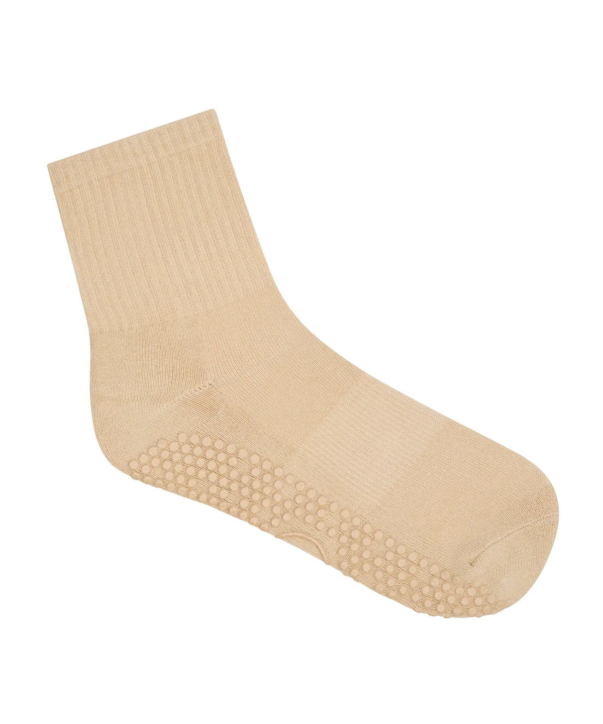 MoveActive Crew Grip Socks - Almond