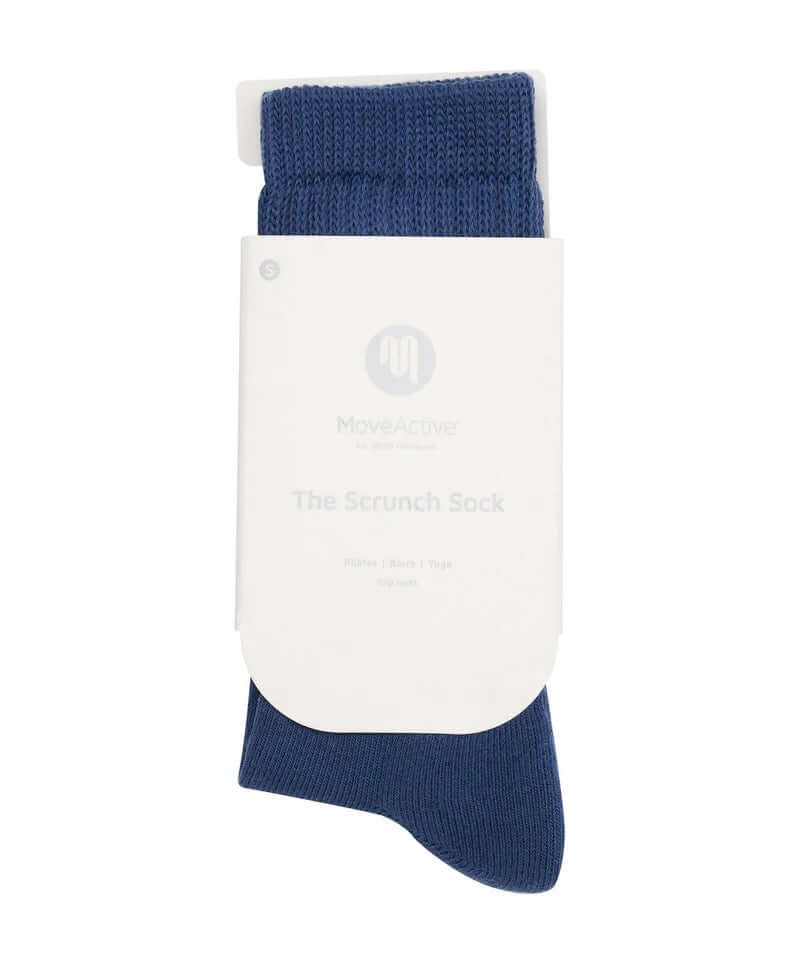 Scrunch Grip Socks - Denim Blue