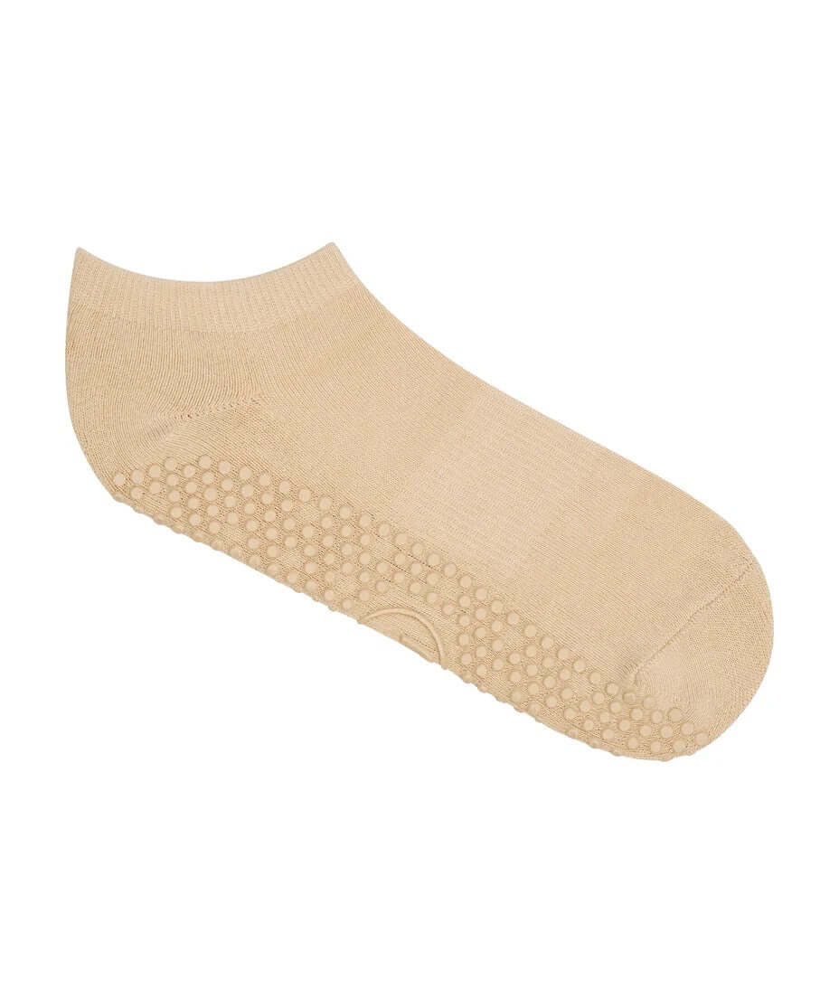 MoveActive Classic Low Rise Grip Socks - Almond