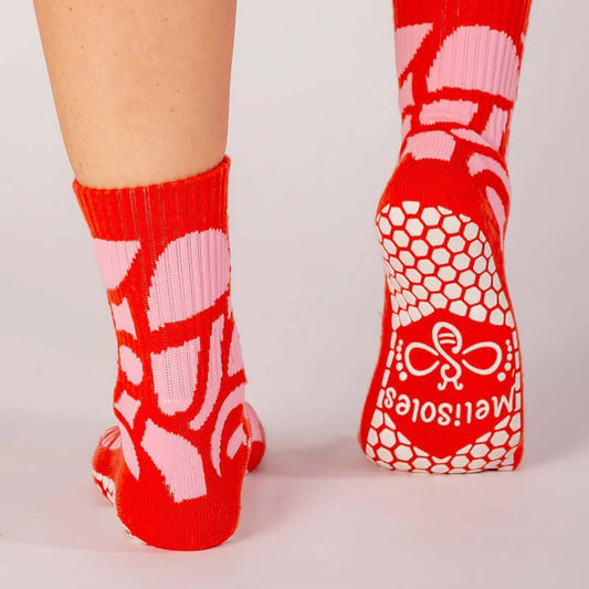 Grip Socken - Rosa Giraffe 