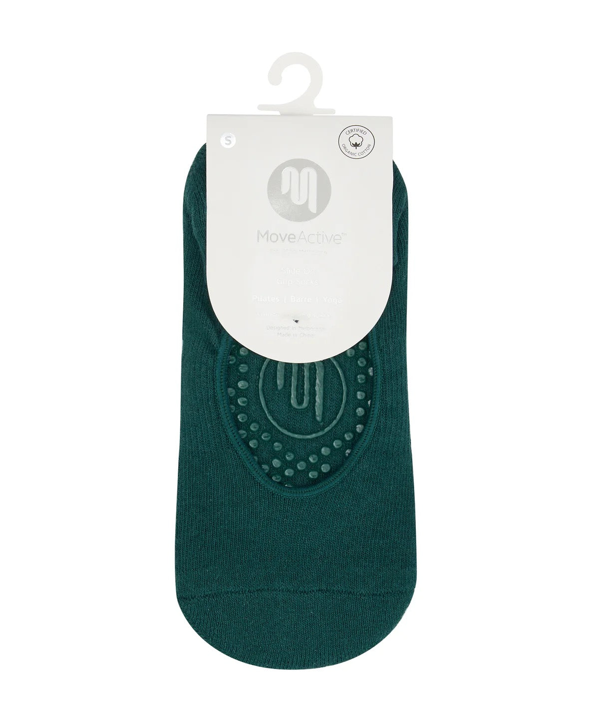 MoveActive Ballet Grip Socks - Forest Green