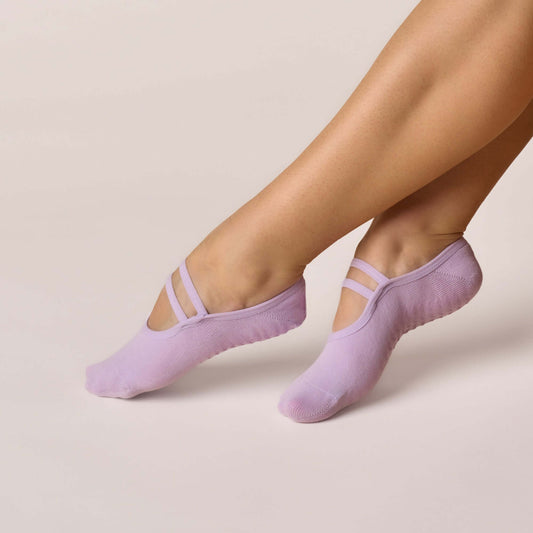 ÔWEAR Ballet Grip Socks in Lilac