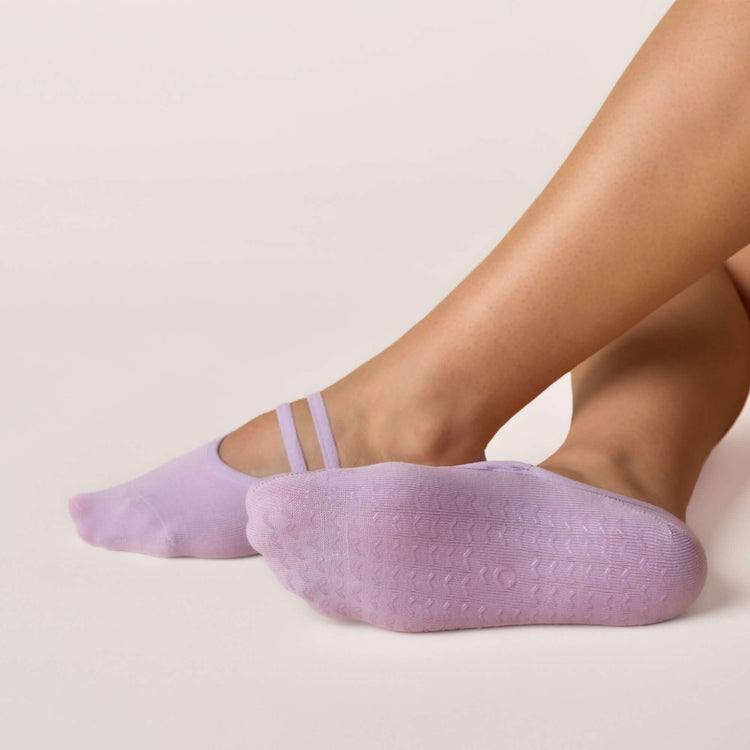 ÔWEAR Ballet Grip Socks in Lilac, view 3