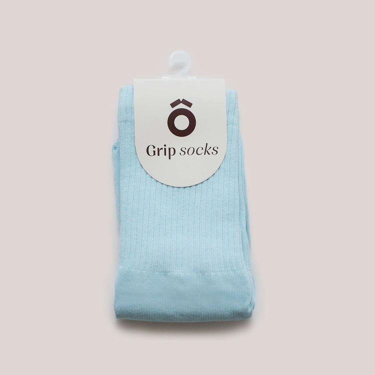 ÔWEAR Essentials Pilates Grip Socks in Baby Blue, view 5