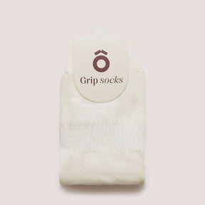 Everyday Crew Grip Socks - Lilac in a soft cotton design, with non-slip grippy soles for comfort and stability.