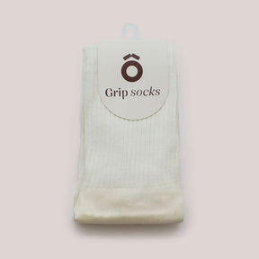 ÔWEAR Essentials Pilates Grip Socks in Off White, view 5