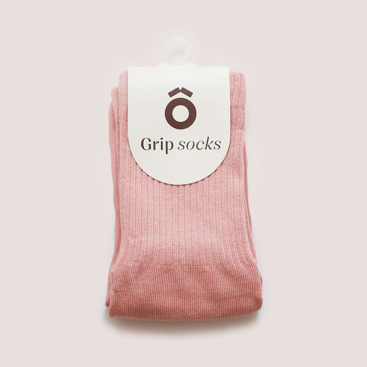 ÔWEAR Essentials Pilates Grip Socks in Rose, view 5