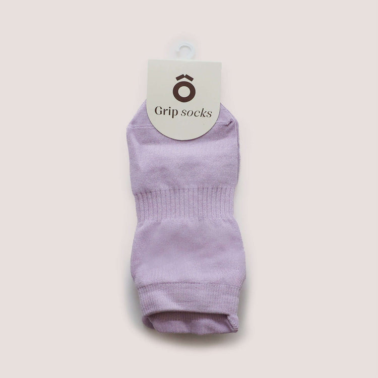 ÔWEAR Low Rise Pilates Grip Socks in Lilac, view 5