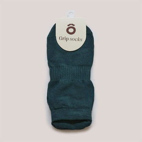 ÔWEAR Low Rise Pilates Grip Socks in Forest Green, view 5