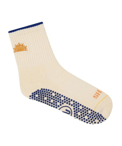 Move Active Crew Grip Socks - Vanilla