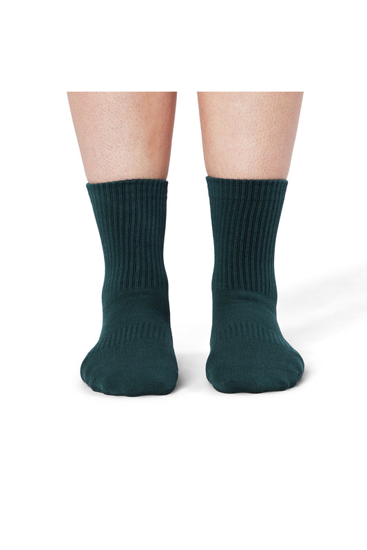 Essentials Pilates Grip Socks - Forest Green