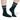 ÔWEAR Crew Sporty Stripes Pilates Grip Socks - Forest Green